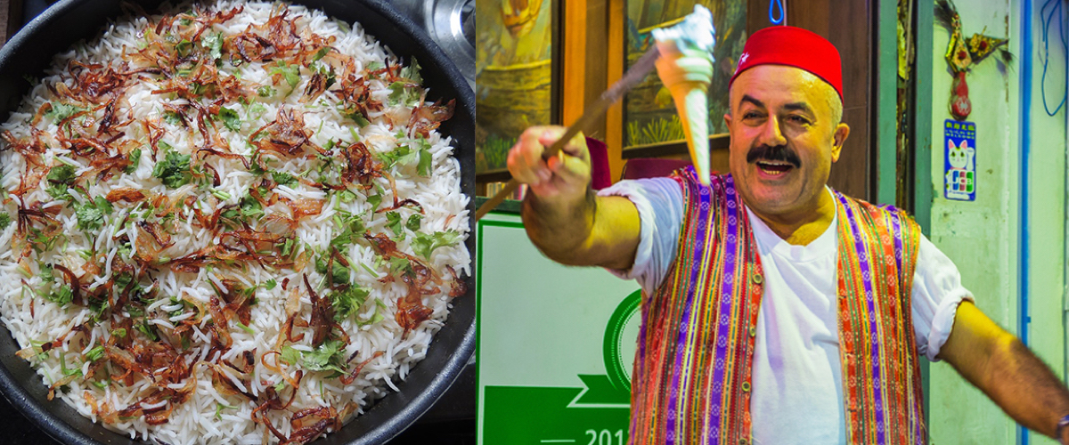 Arabische catering in kaftan